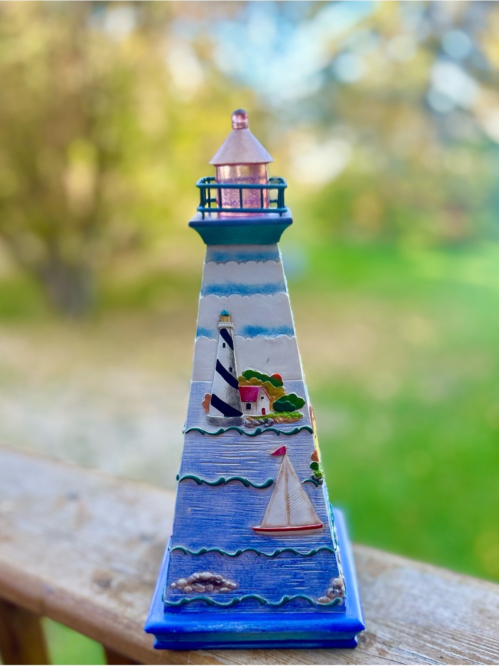 Vintage Jim Shore "Morning's New Light" Lighthouse Figurine (Item #114439)